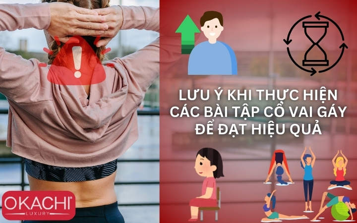Lưu ý khi thực hiện các bài tập cổ vai gáy để đạt hiệu quả
