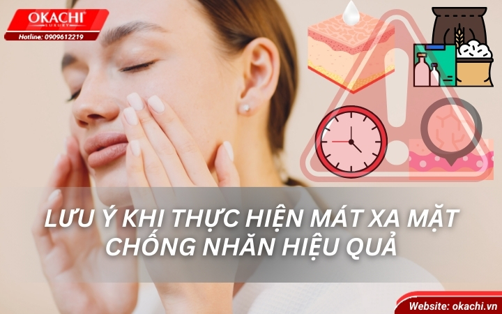 Lưu ý khi thực hiện mát xa mặt chống nhăn hiệu quả