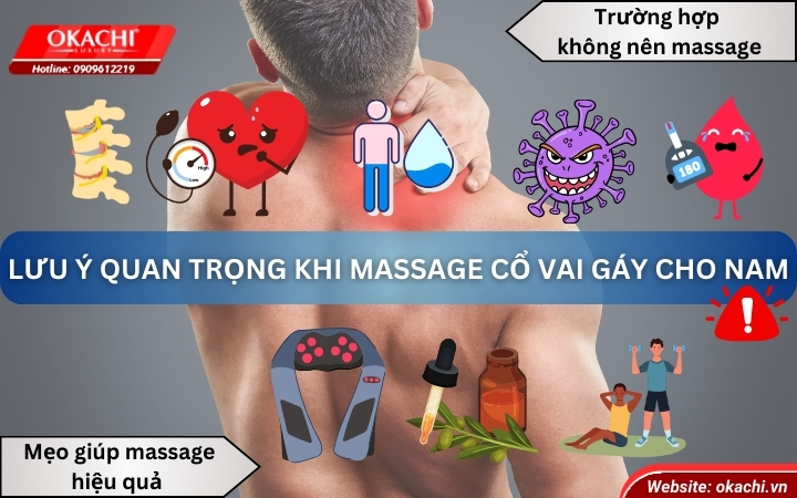 Lưu ý quan trọng khi massage cổ vai gáy cho nam