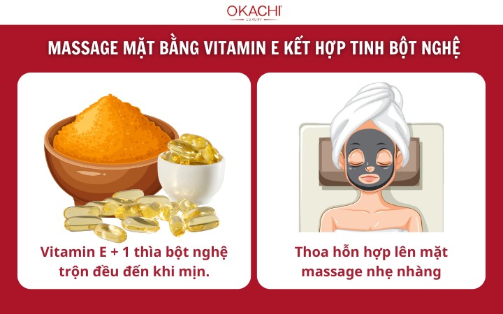 massage mat bang vitamin e ket hop tinh bot nghe
