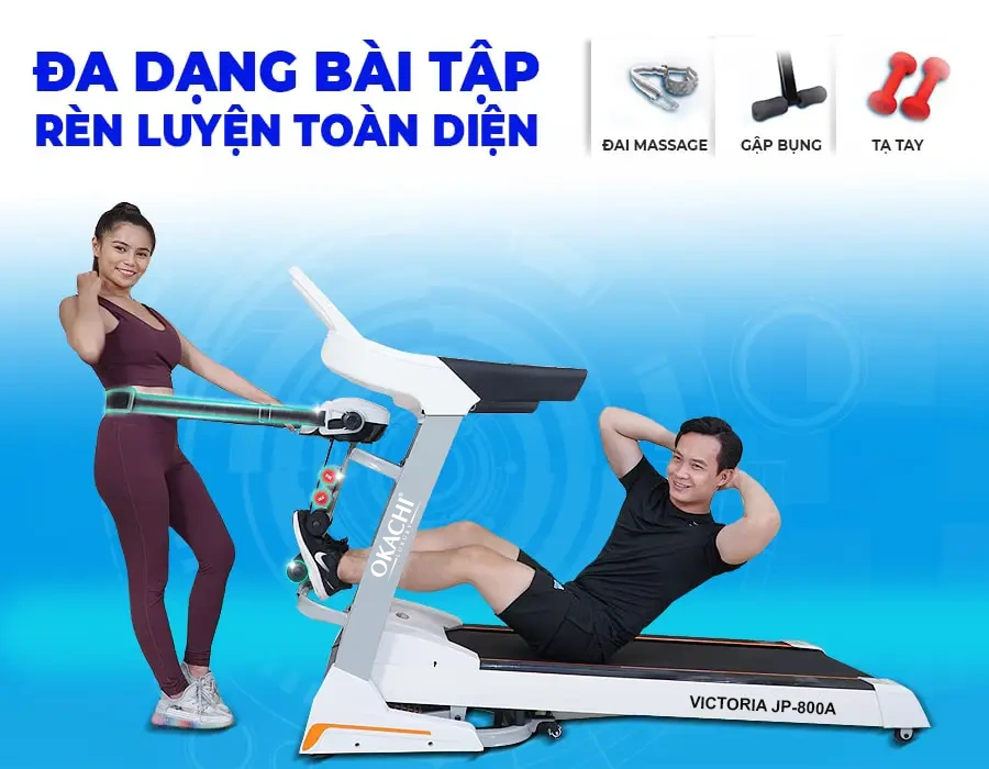 Máy đi bộ nhập khẩu OKACHI VICTORIA JP-800A