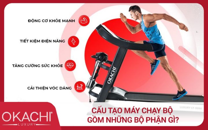 Cấu tạo máy chạy bộ gồm những bộ phận gì?