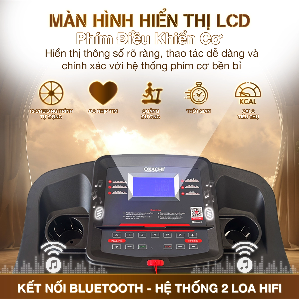 Máy chạy bộ OKACHI CYBER X3 PRO