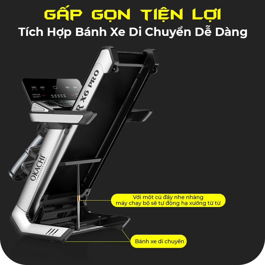 Máy chạy bộ OKACHI SPORT CYBER X6 PRO