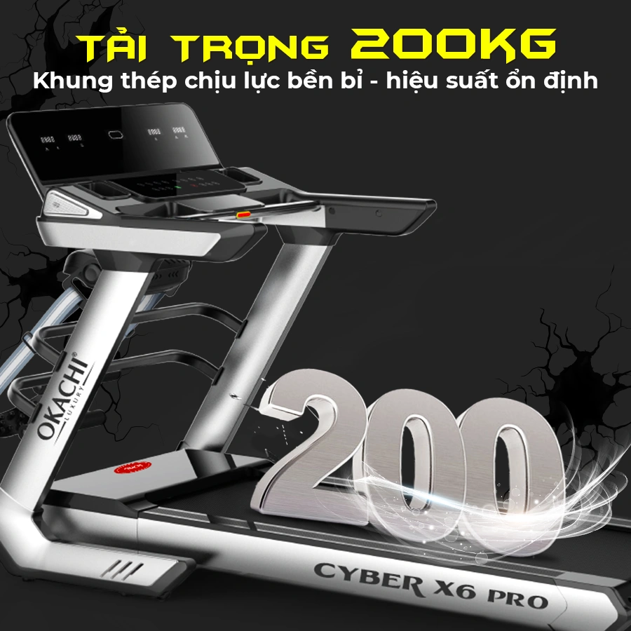 Máy chạy bộ OKACHI SPORT CYBER X6 PRO