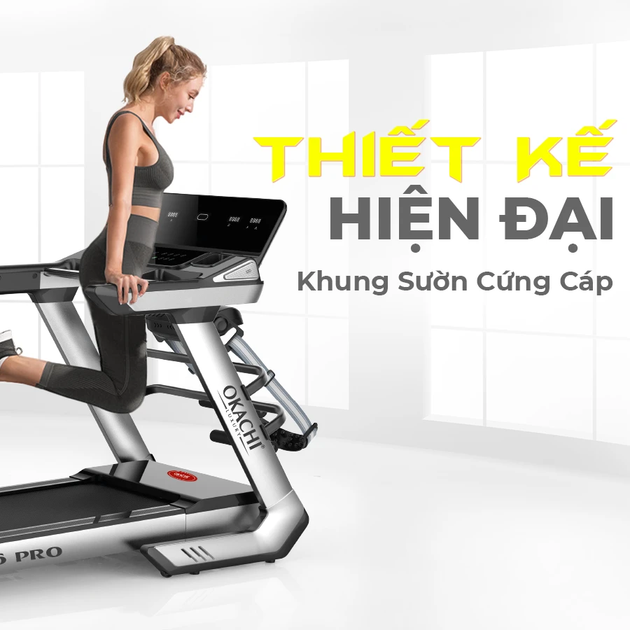 Máy chạy bộ OKACHI SPORT CYBER X6 PRO
