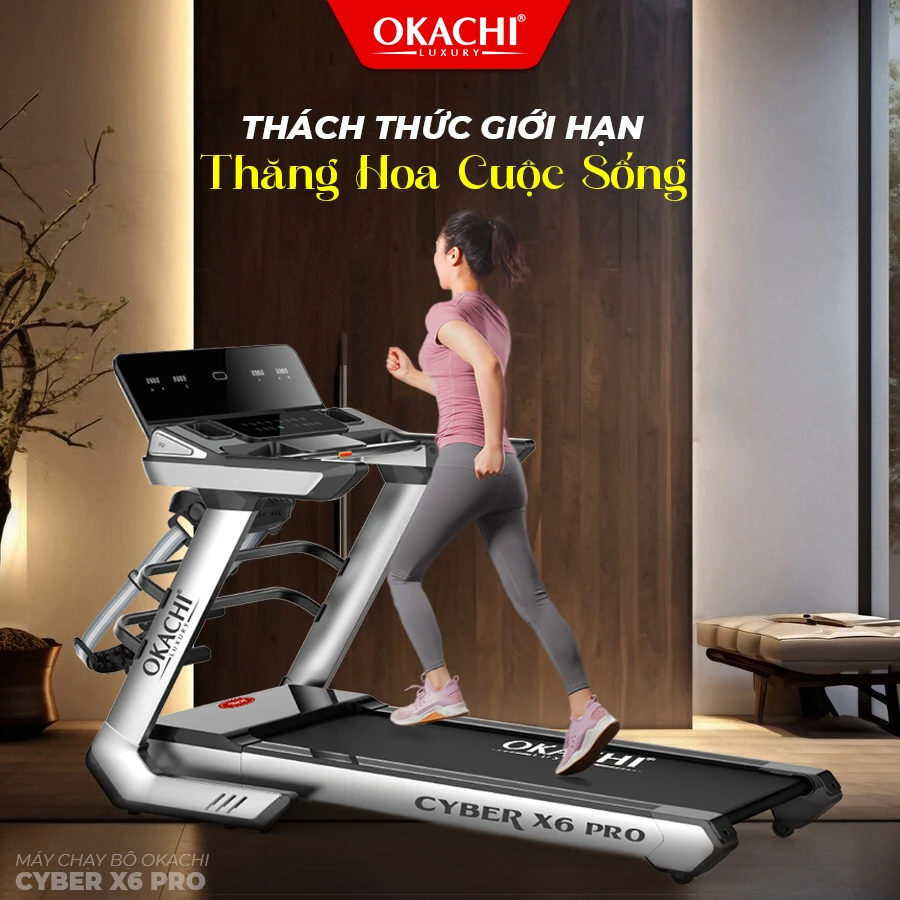 Máy chạy bộ OKACHI SPORT CYBER X6 PRO