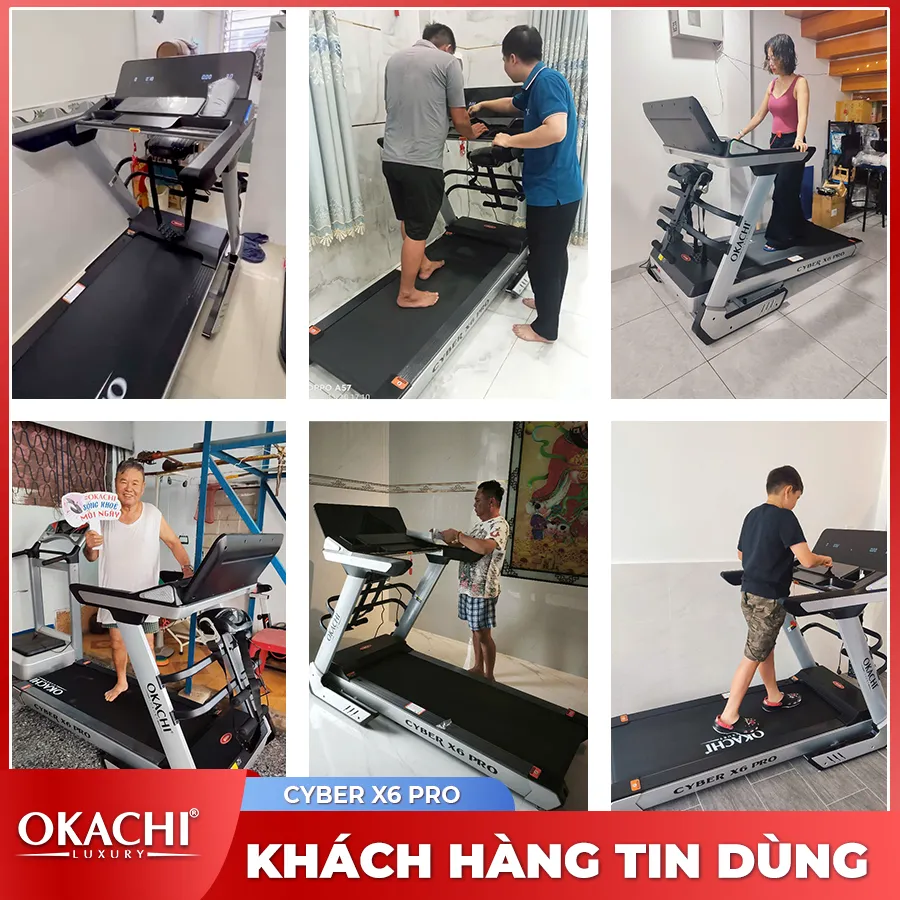 Máy chạy bộ OKACHI SPORT CYBER X6 PRO