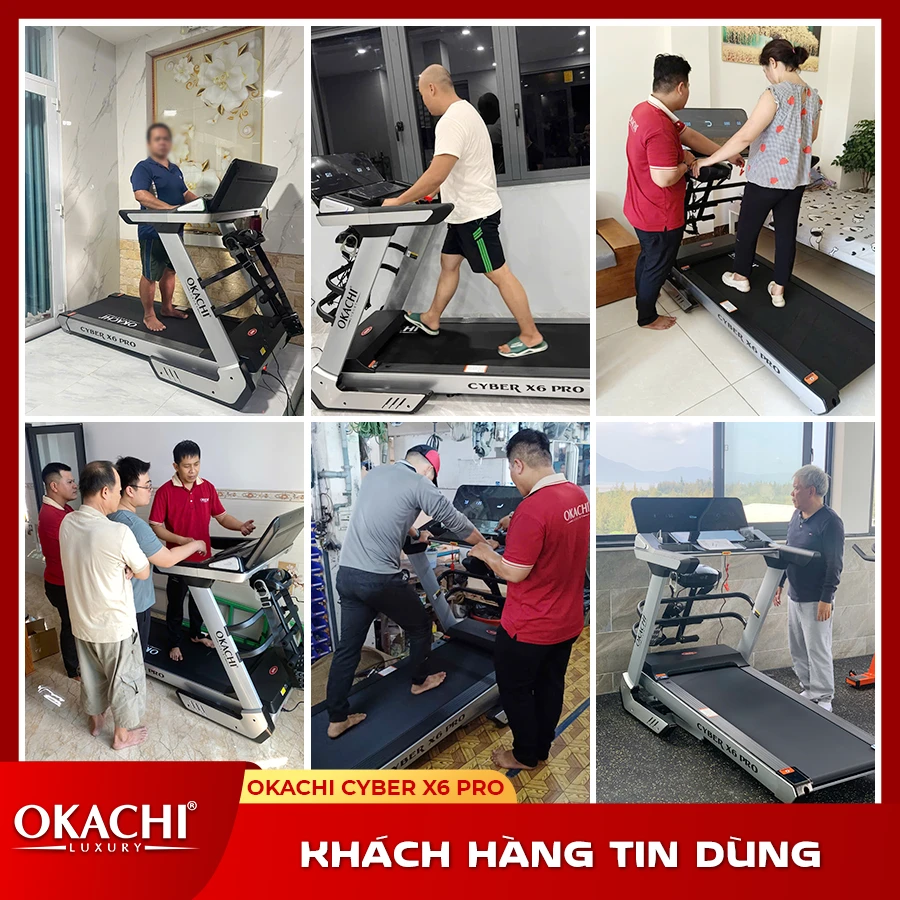 Máy chạy bộ OKACHI SPORT CYBER X6 PRO