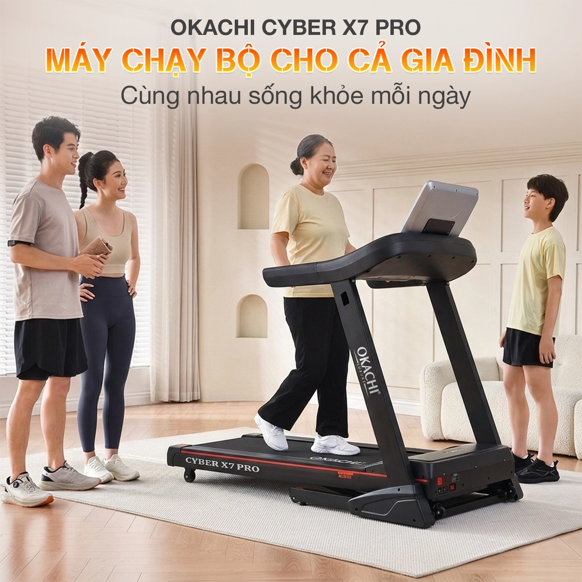 Máy chạy bộ OKACHI CYBER X7 PRO