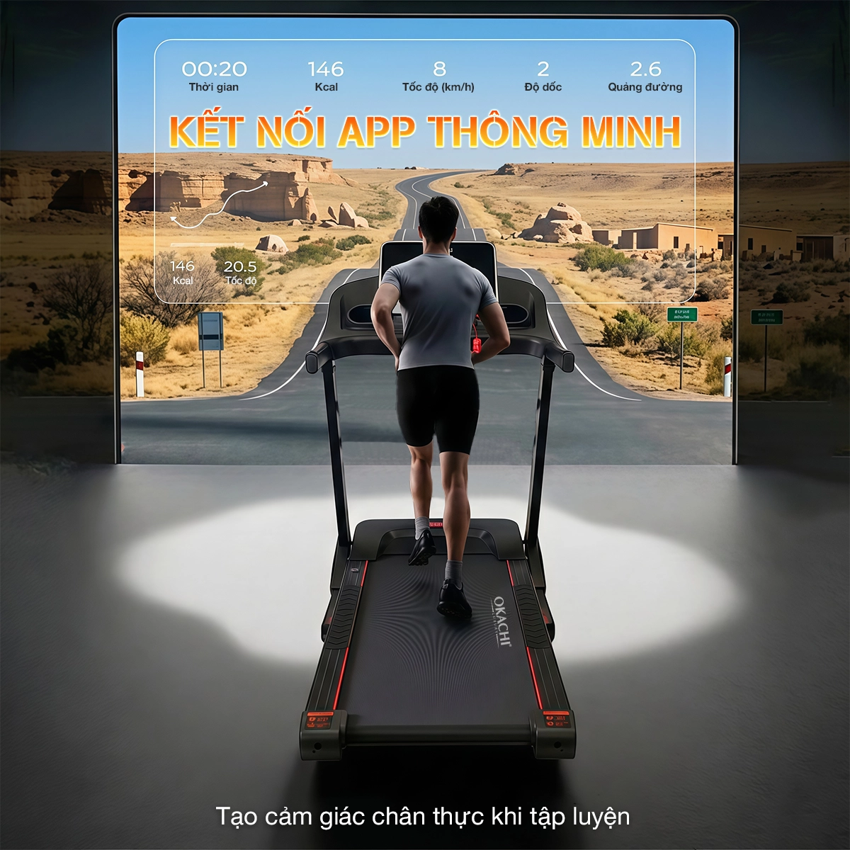 Máy chạy bộ OKACHI CYBER X7 PRO