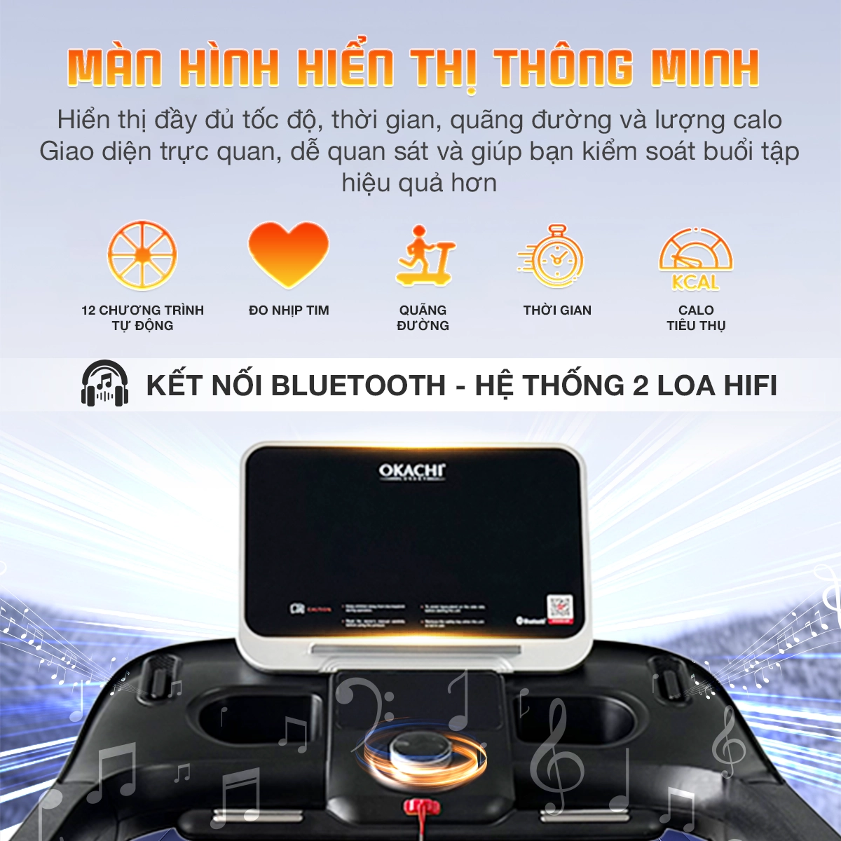 Máy chạy bộ OKACHI CYBER X7 PRO