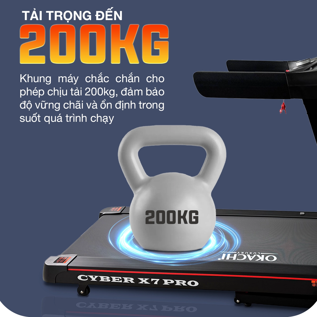 Máy chạy bộ OKACHI CYBER X7 PRO