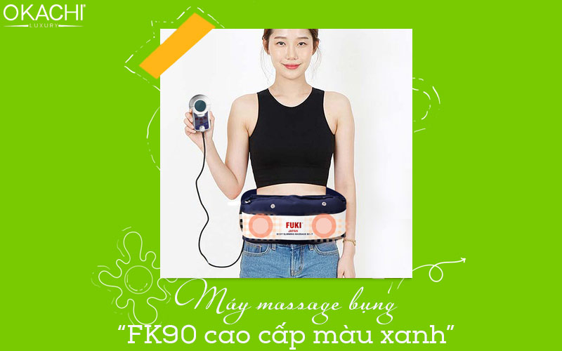 Máy massage bụng FK90 cao cấp màu xanh