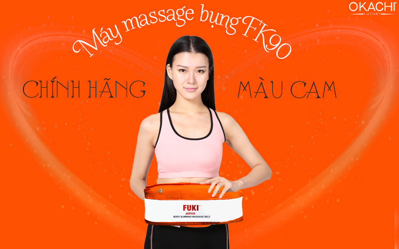 Máy massage bụng FK90 chính hãng màu cam