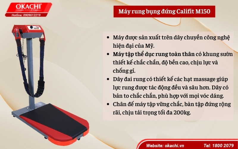 Máy rung bụng đứng Califit M150