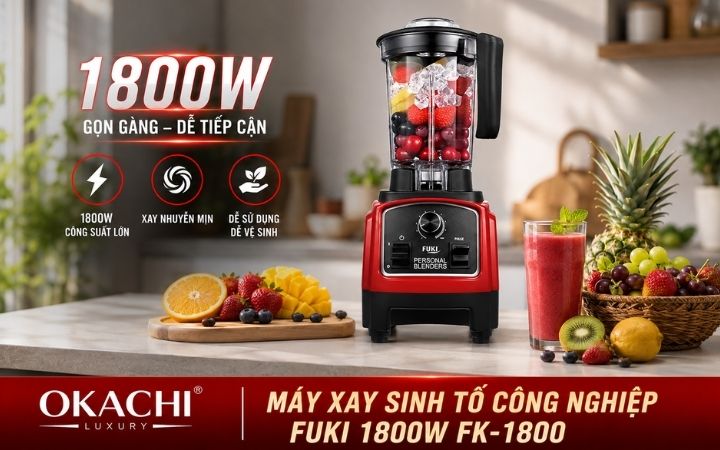 Máy xay sinh tố công nghiệp Fuki 1800W FK-1800