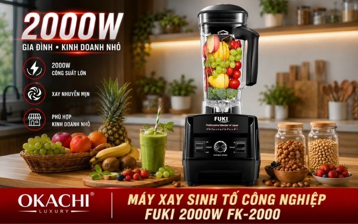 Máy xay sinh tố công nghiệp Fuki 2000W FK-2000