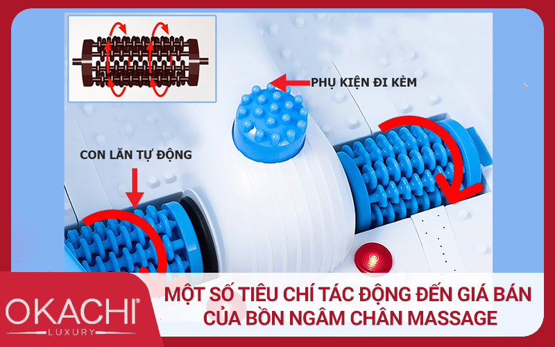 Giá một số loại bồn ngâm chân có mặt trên thị trường