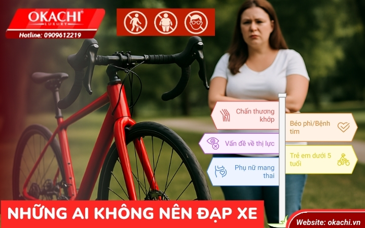 Những ai không nên đạp xe