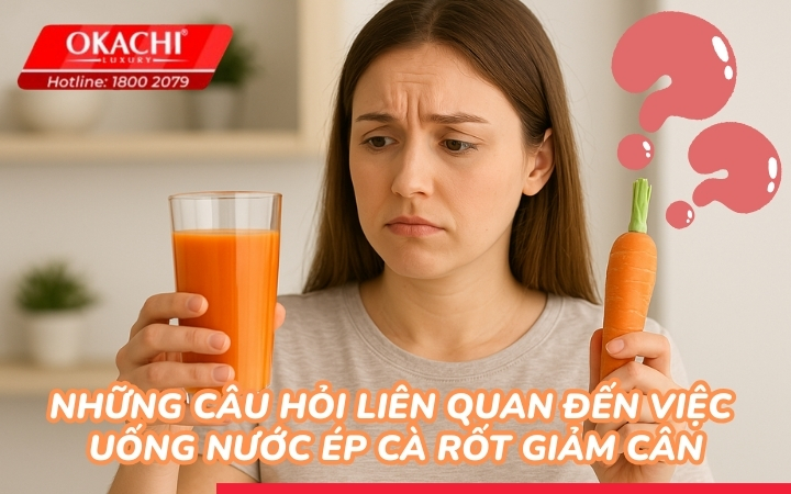 câu hỏi liên quan đến việc uống nước ép cà rốt giảm cân
