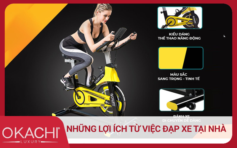Những lợi ích từ việc đạp xe tại nhà