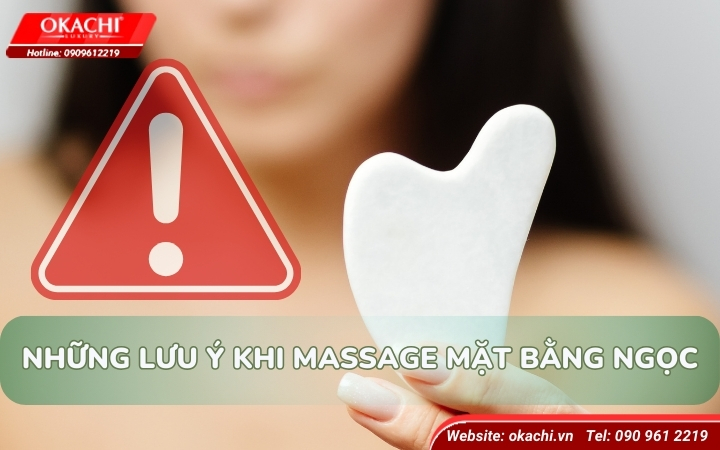 Những lưu ý khi massage mặt bằng ngọc