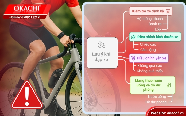  Những lưu ý quan trọng khi đạp xe