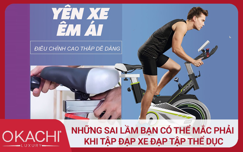 Những sai lầm bạn có thể mắc phải khi tập đạp xe đạp tập thể dục