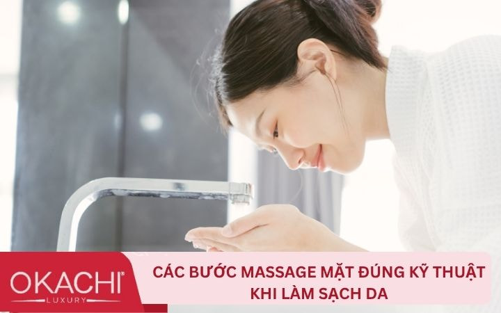 Các bước massage mặt đúng kỹ thuật