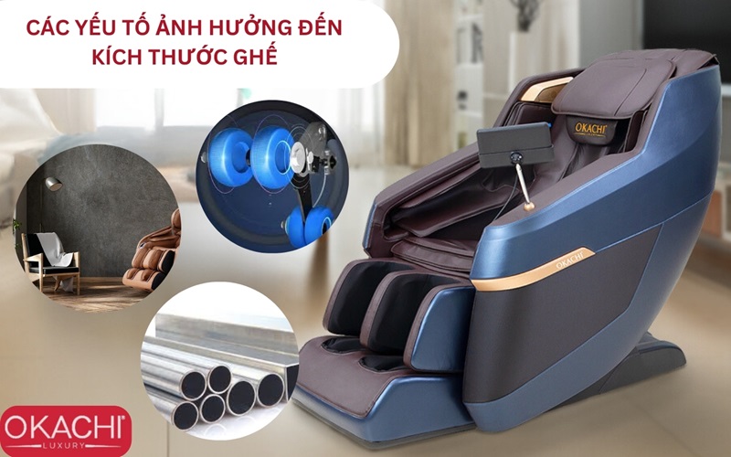 Các yếu tố ảnh hưởng đến kích thước của ghế