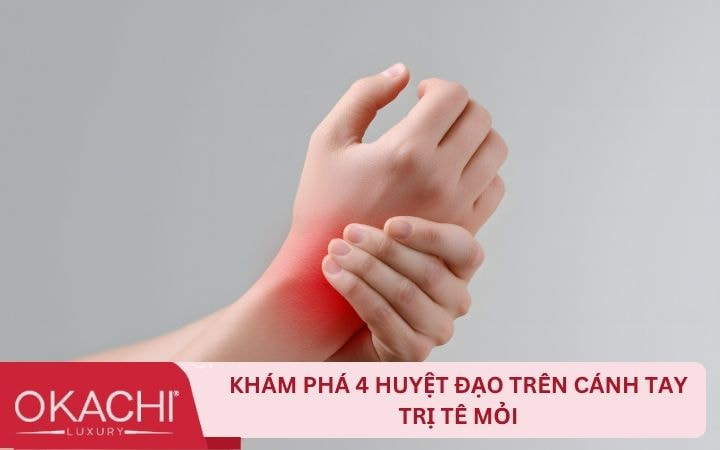 4 huyệt đạo trên cánh tay trị tê mỏi