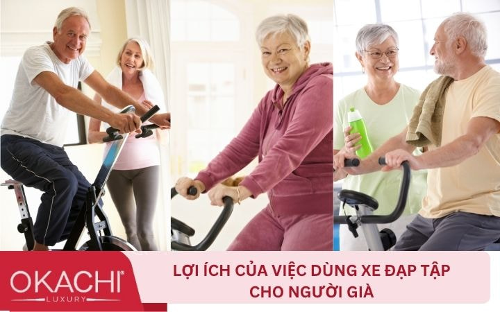 Lợi ích của việc người già dùng xe đạp tập