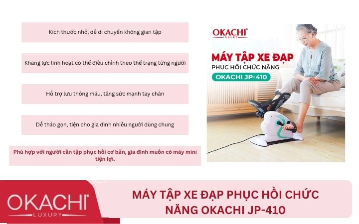 Máy tập xe đạp phục hồi chức năng JP-410