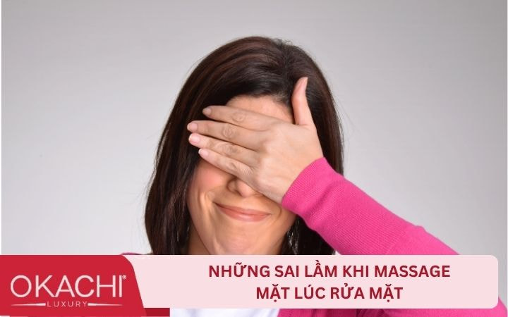 Những sai lầm khi massage mặt rửa mặt