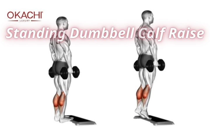 Các bài tập tay tại nhà Standing Dumbbell Calf Raise