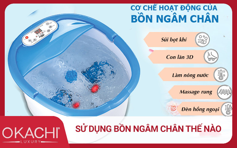  Sử dụng bồn ngâm chân thế nào?