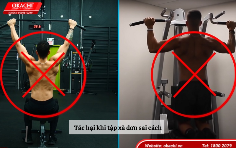 Tác hại khi tập xà đơn sai cách
