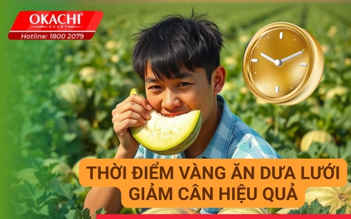 Thời điểm vàng ăn dưa lưới giảm cân hiệu quả