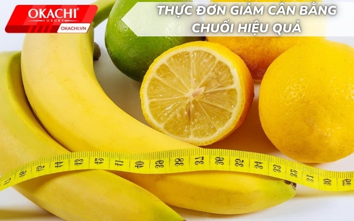 Thực đơn giảm cân bằng chuối hiệu quả 