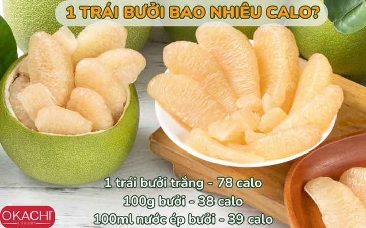 1 trái bưởi chứa bao nhiêu calo