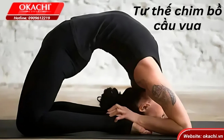 Cac tu the yoga dep Tu the chim bo cau vua