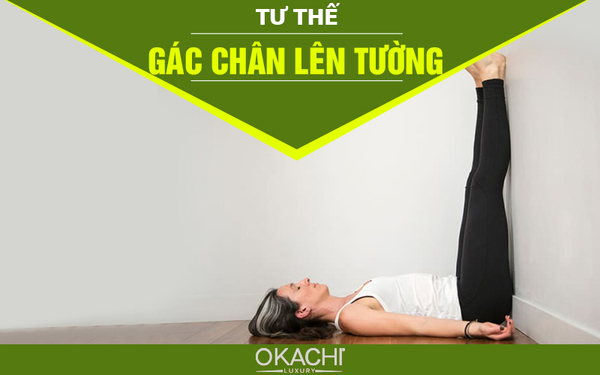 Tư thế gác chân lên tường