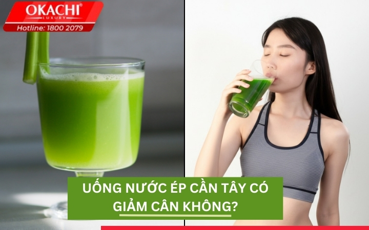 Uống nước ép cần tay có giảm cân không