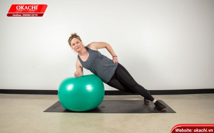 Gym Ball Side Plank