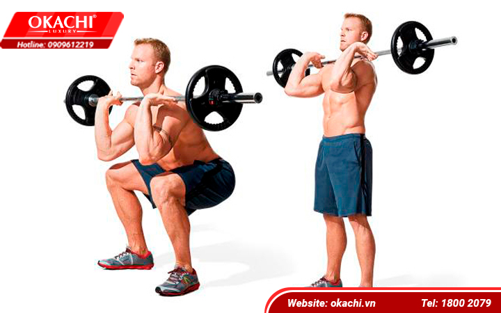 Bài tập chân Squat hiệu quả