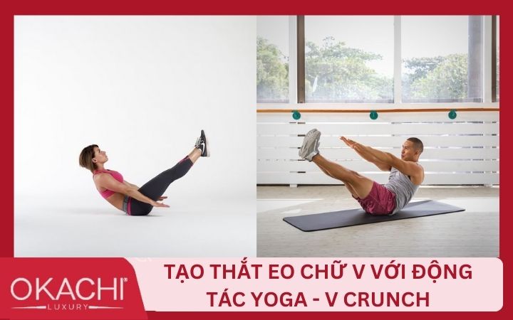Giảm mỡ bụng với bài tập siết eo chữ V -crunch