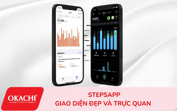 3. StepsApp - Giao diện đẹp và trực quan
