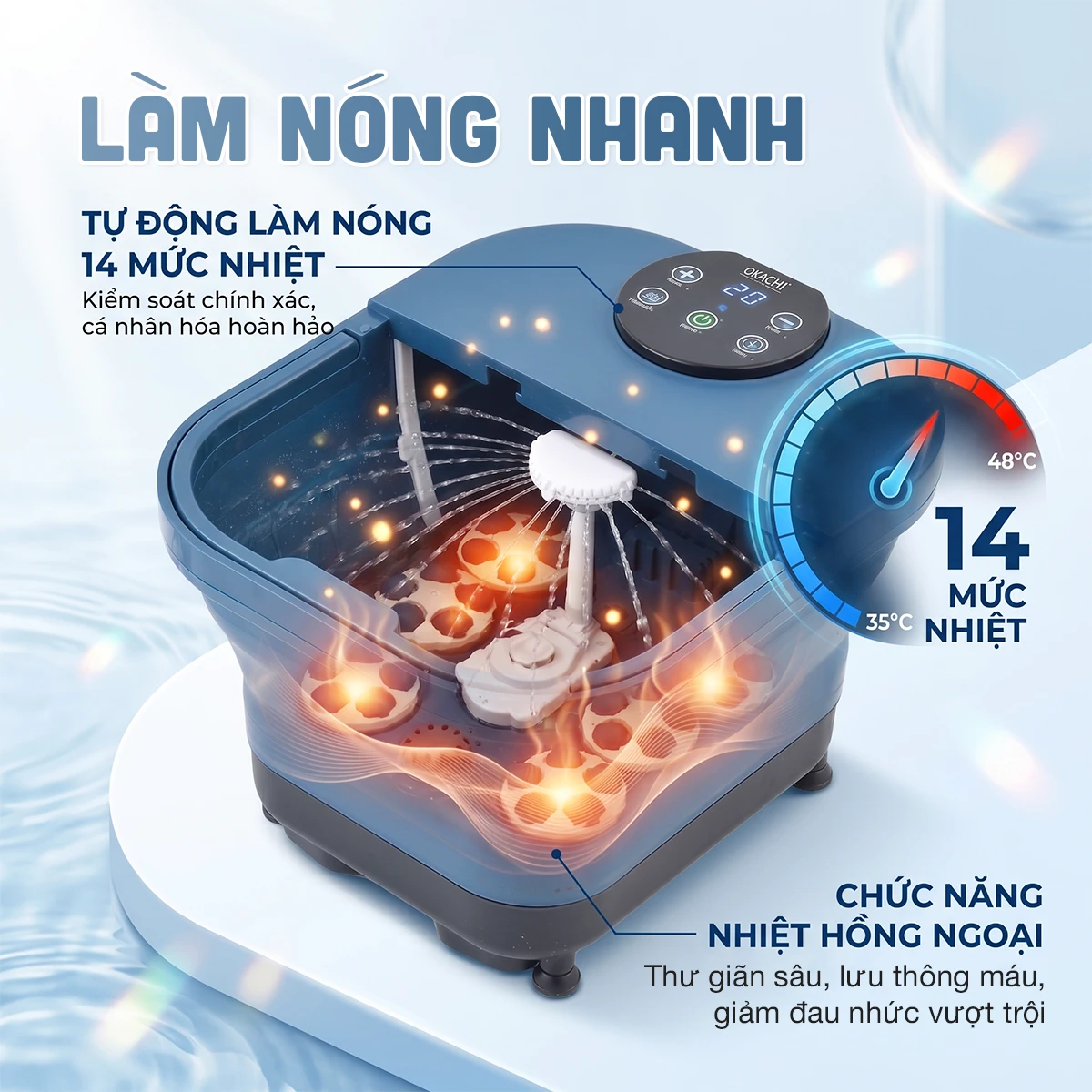 Bồn ngâm chân OKACHI JP-100