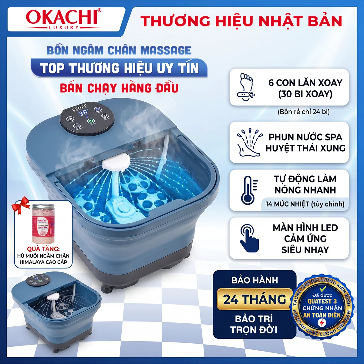 Bồn ngâm chân OKACHI JP-100
